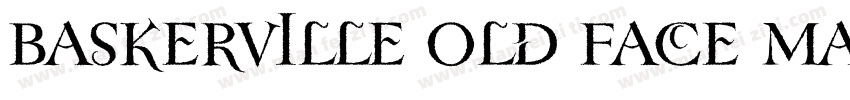 Baskerville Old Face Math字体转换